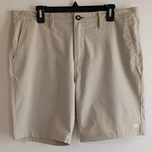 Billabong Men's Light Tan Flat Front Shorts